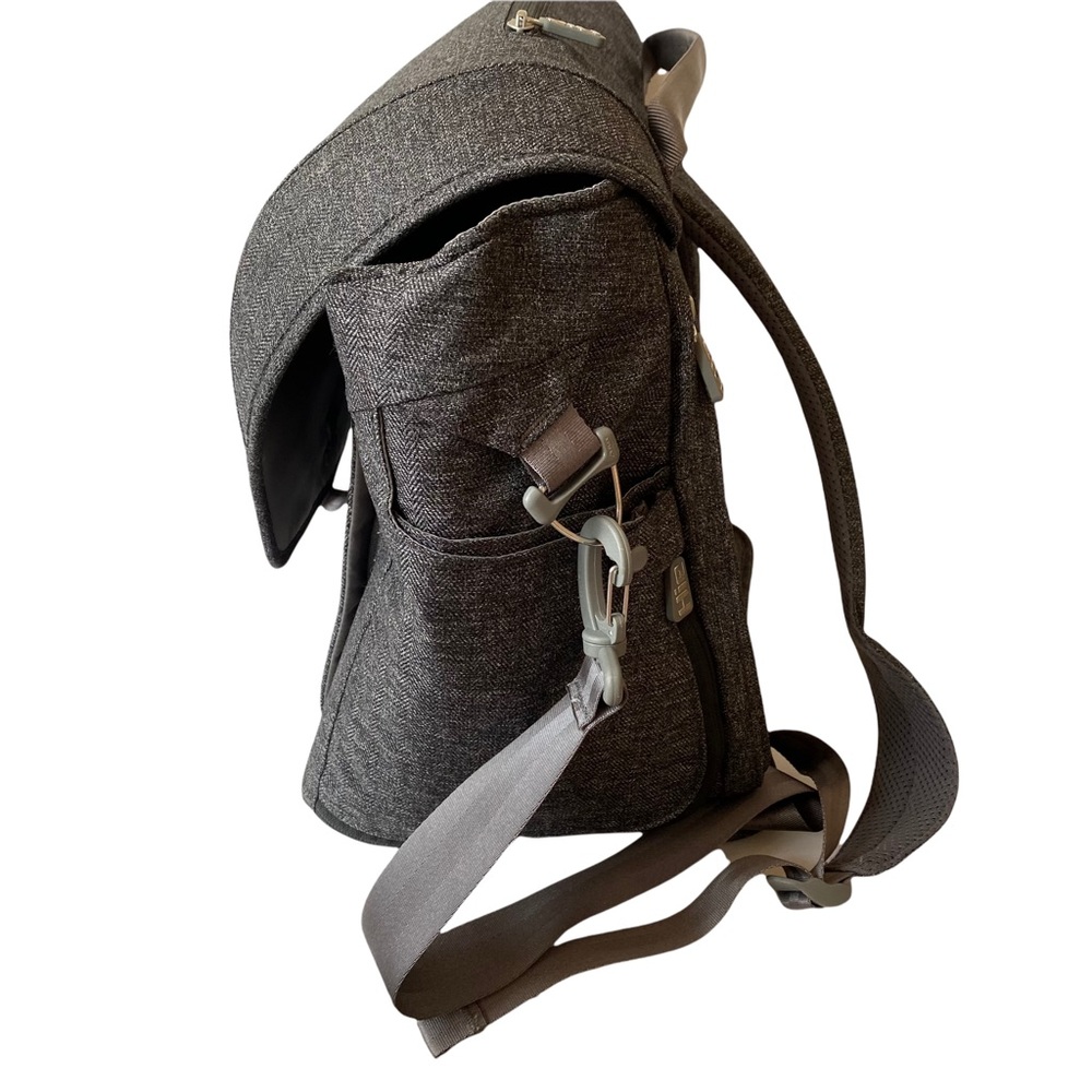 Gray Hie by Grovia Diaper Bag Backpack Travel Large - Picture 4 of 11